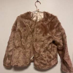 Super cute pink fluffy coat